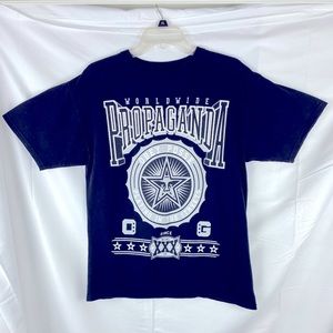 Obey Men's Black Worldwide Propaganda T-Shirt